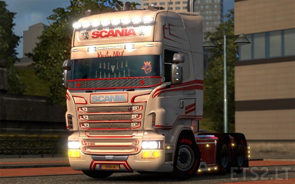 Scania White Beauty Skin | ETS2 mods