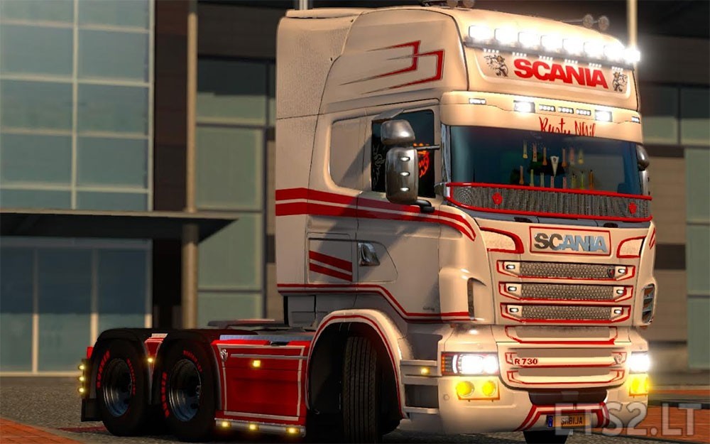 Scania White Beauty Skin | ETS2 mods