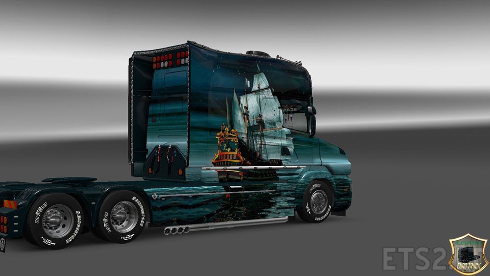 Scania T Longline Ship Skin v 2.0 | ETS2 mods