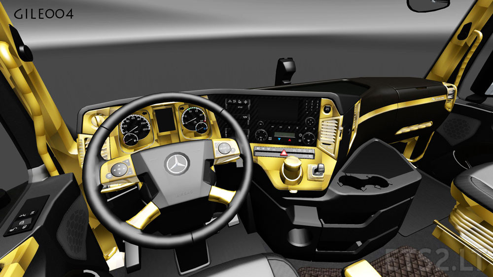 Mercedes Benz Mp4 Black Gold Interior Ets 2 Mods
