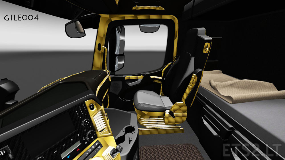 Mercedes Benz Mp4 Black Gold Interior Ets 2 Mods