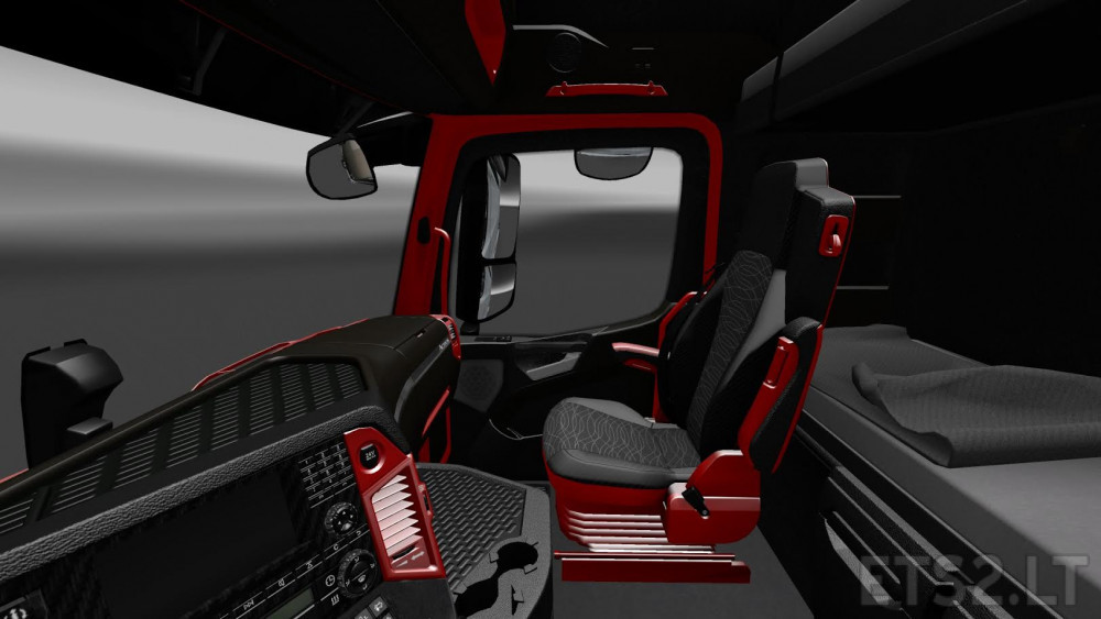 Mercedes Mp4 Red Black Interior Ets 2 Mods