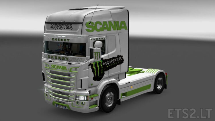 Monster Energy Skin for Scania RJL