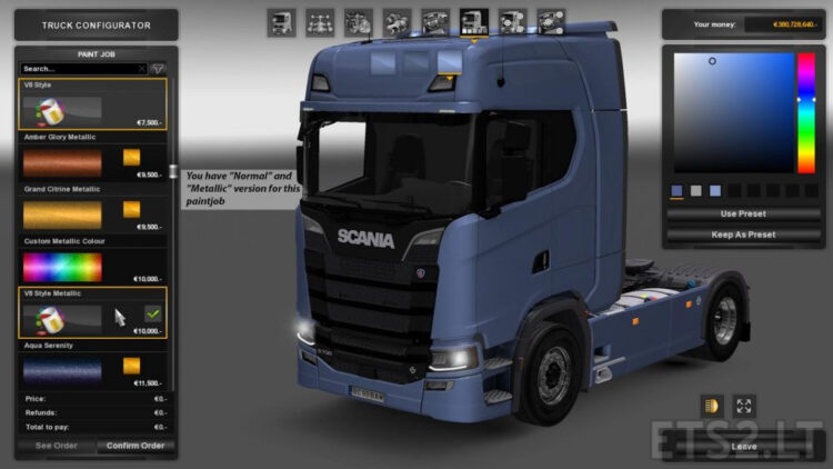 Real V8 Style for Scania S730