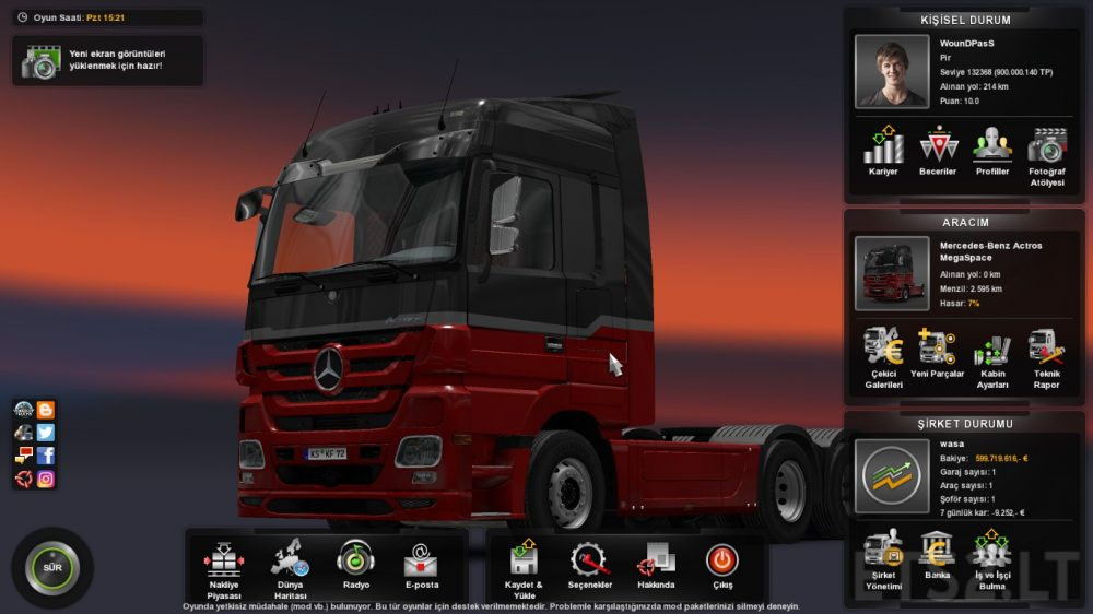 euro truck simulator 2 update log