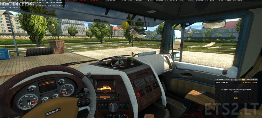 Daf Xf 105 Interior With Leather And Wood Editon Ets 2 Mods