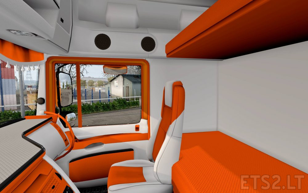 Daf Orange Cmi Interior Ets 2 Mods