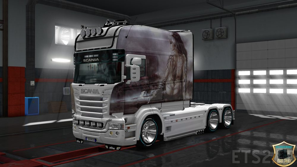 Skin Girls For Scania Rs Longline Ets2 Mods