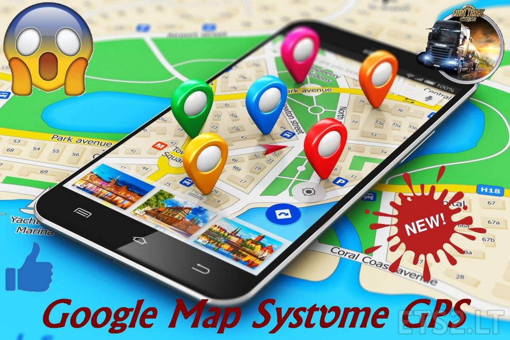 Google Map Systeme Gps Ets2 Mods