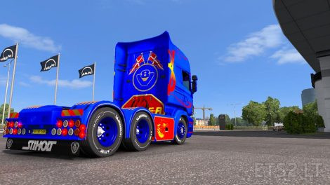 Scania RJL Danish King Skin | ETS2 mods