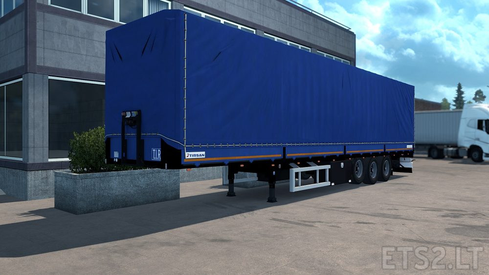 Add trailer. Прицеп тирсан етс 2. Прицеп тирсан етс 2 1.46 бортовой. Trailer tirsan ETS 2 1.45. ETS 2 Dorse.