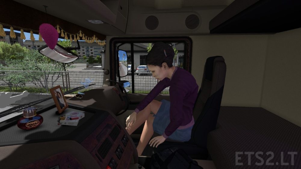 Animated Female Passenger In Truck With You 1 32 Ets2 Mods