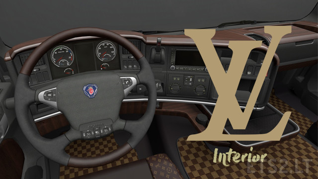 Louis Vuitton Interior For Scania R Ets 2 Mods