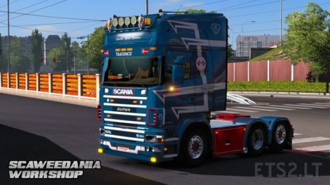 Henrik Lund Hansen – Scania 4 Series RJL – Metallic Skin | ETS2 mods