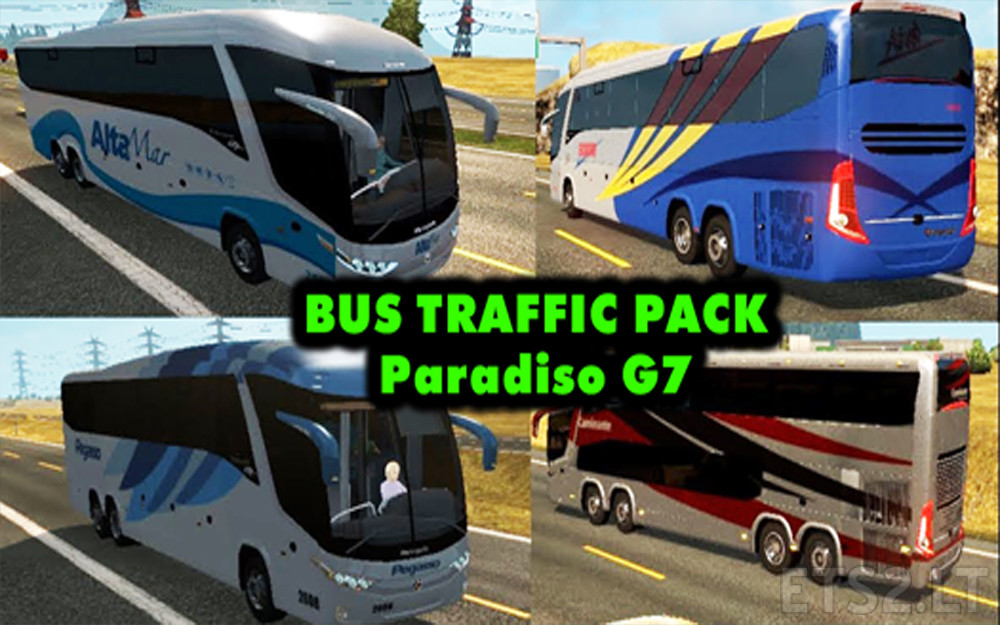 Pack de Ônibus Brasileiro Mods Ets2 1.46 - Dalenha Mods