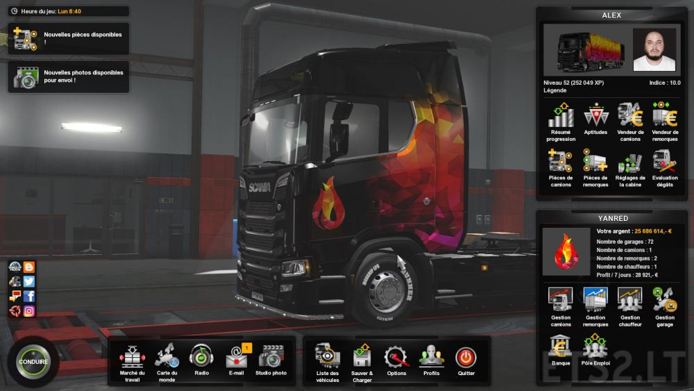 ETS 2 – 1.44 Finished Save Game Profile