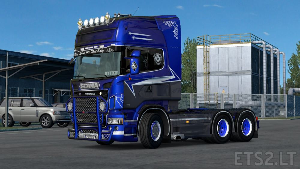 Scania RJL Metallic Skin + Owned Trailer Metallic Skin | ETS2 mods