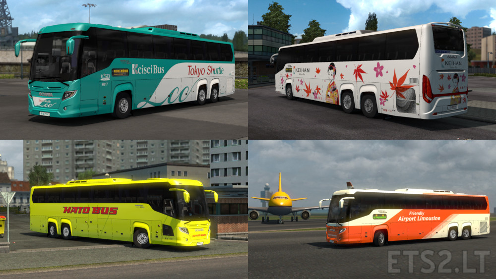Scania Touring Bus Japan Skin Ets2 Mods