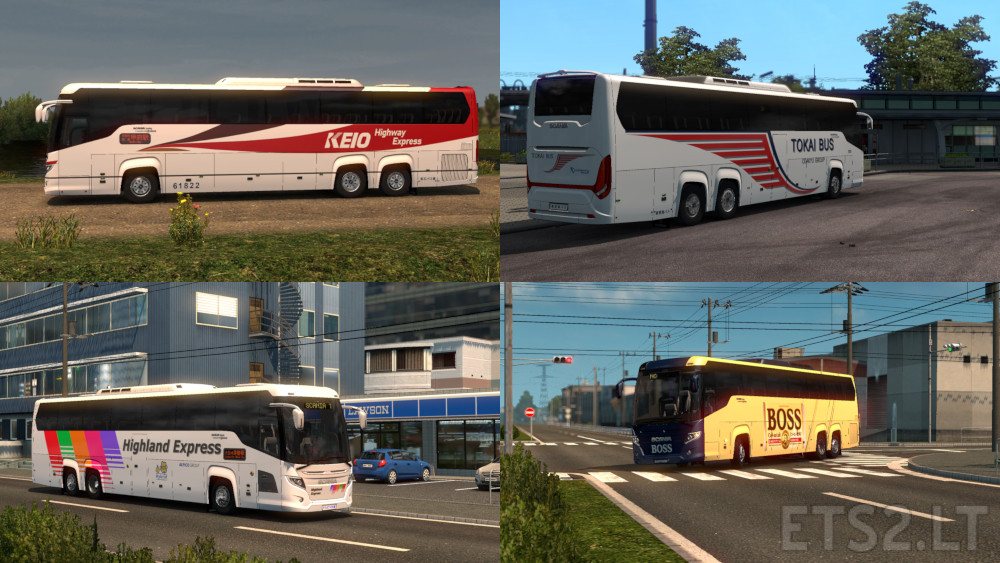 Scania Touring Bus Japan Skin Ets2 Mods