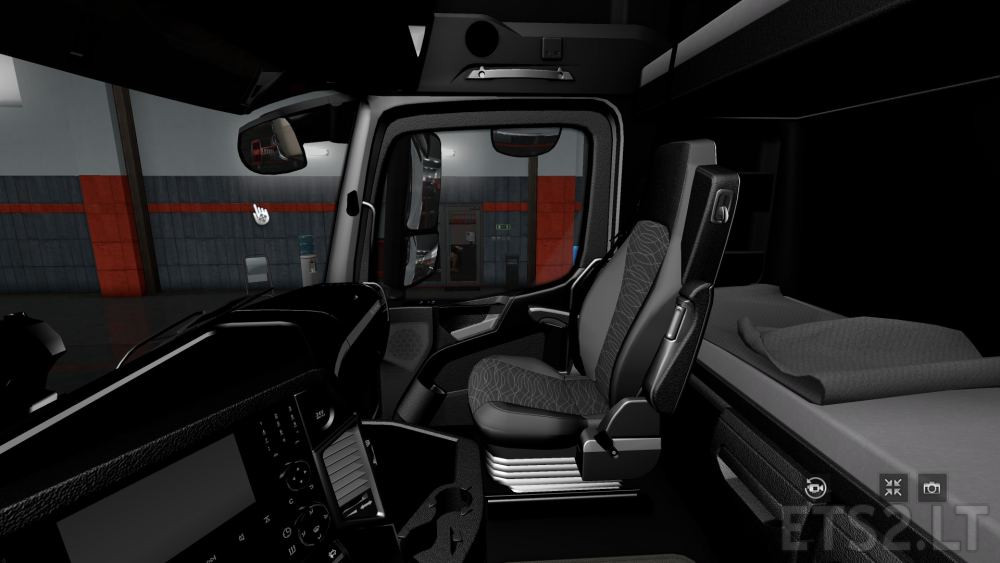 Mercedes MP4 Full Black Interior ETS2 mods