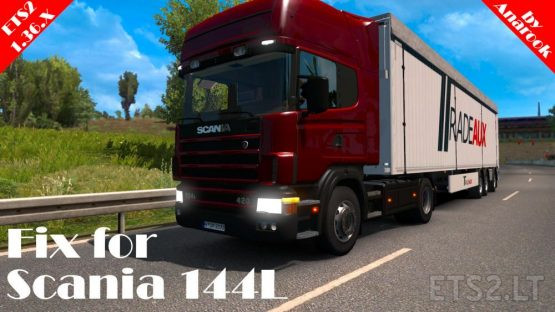Fix for Scania 144L [ETS2 1.36.X]