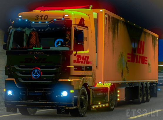 Combo Skin Dirty DHL for Mercedes MP3 and own trailer