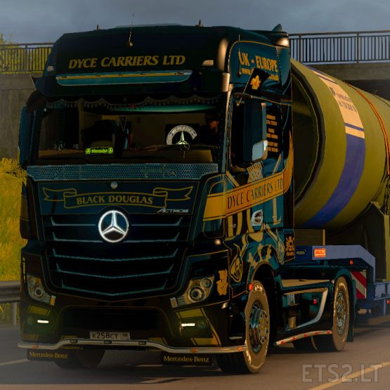 Skin Dyce Carriers for Mercedes Actros MP4 SCS
