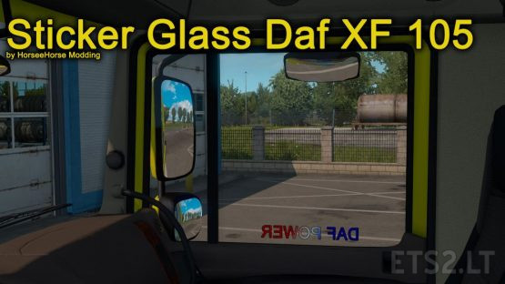 Stickers Glass for Daf XF 105