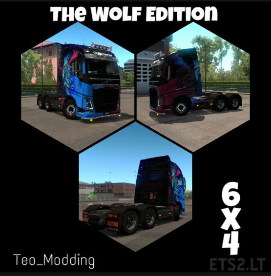 Volvo FH12 GlobetrotterXL The Wolf Edition for Volvo FH12 by SCS V1.0 (1.37)