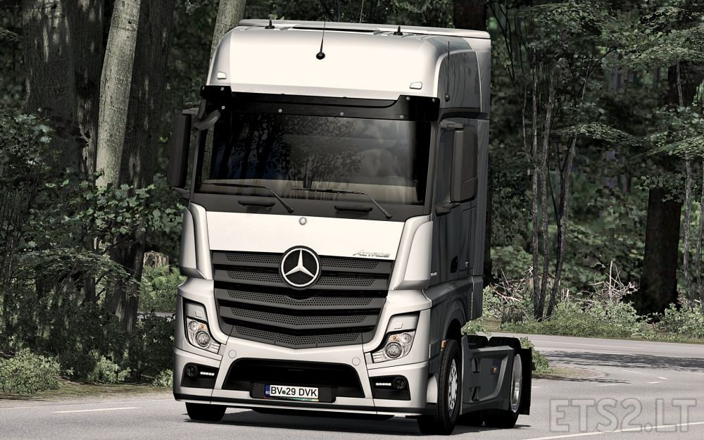 mercedes actros mp4 template ETS2 mods