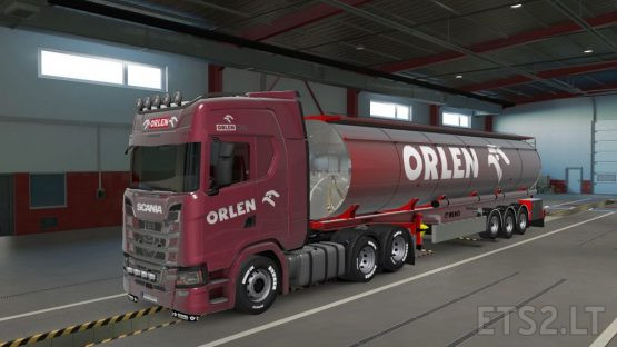 Euro Truck Simulator 2 – Orlen Skin for Menci Cistern + Scania S