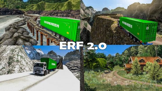 New Extreme Road Fever 2.0 : ERF Map 2.0 (ETS2 1.36-1.37)