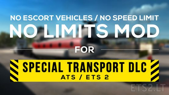 No Limits Mod v1.1 for Special Transport DLC