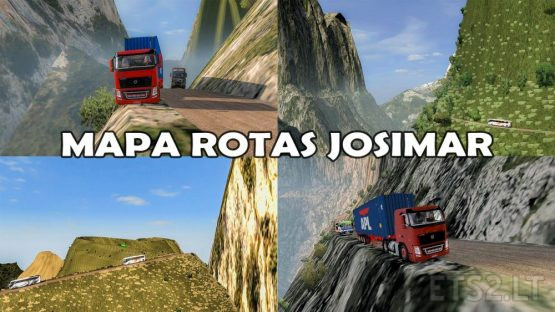 ROTAS JOSIMAR MAP MOD [Extreme and Dangerous Roads Map] for ETS2 1.37