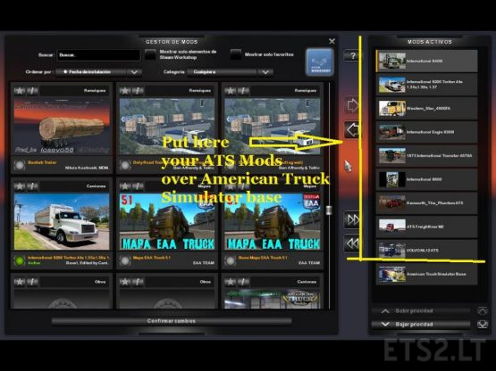 ATS mods in ETS2