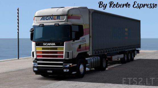 Aigner transporte skin pack #1 (scania 4 series+ scs trailer+ krone profiliner)