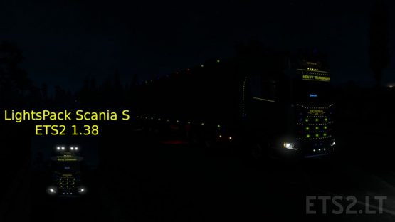 Euro Truck Simulator 2 Scania Lights Pack 1.38 ETS2