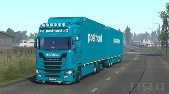 postnord tandem skin by kRipt for Scania NG