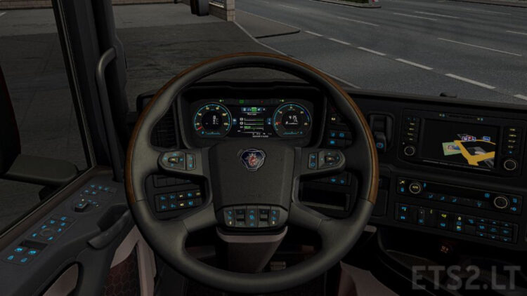 Dashboard light Scania S&R (blue)