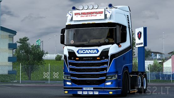 WF Paintjobs BD Logistics skin for Scania NG