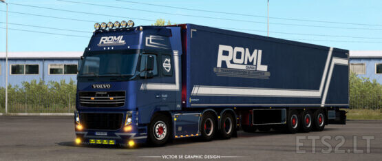 ROML Cargo Volvo FH3 and Krone Coolliner Deluxe Edition Skinpack