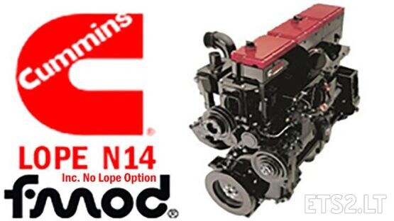 CUMMINS N14 LOPE IDLE ENGINE SOUND 1.39