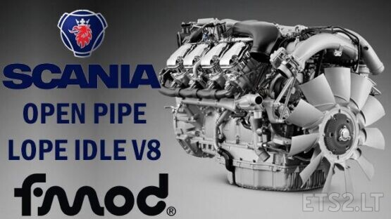 SCANIA OPEN PIPE LOPE IDLE V8 1.39.X