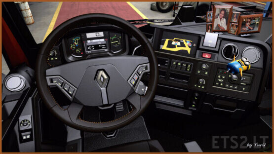 Dark interior for Renault Range T v.1.2
