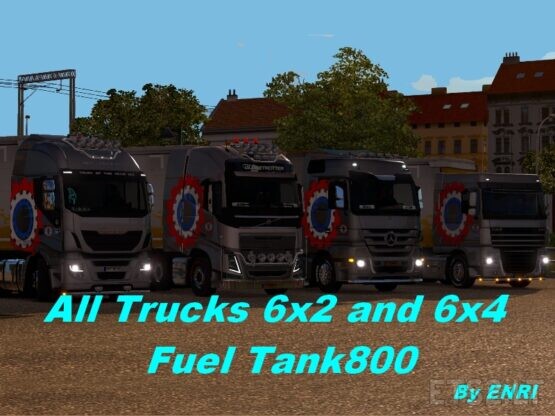 Fuel Tank 800 for All trucks 6×2 and 6×4 – vs1.40