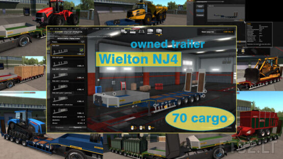 Ownable overweight trailer Wielton NJ4 v1.7.6