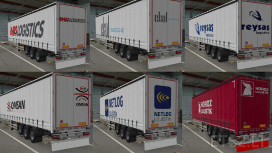 Turkey Logistic Company Trailer Skin (1.40) | ETS2 mods