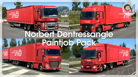 Norbert Dentressangle Paintjob Pack v1.4