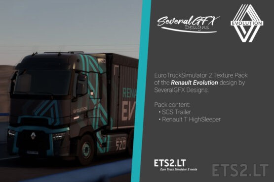 Renault Truck Evolution – Skin Pack – by SeveralGFX Designs
