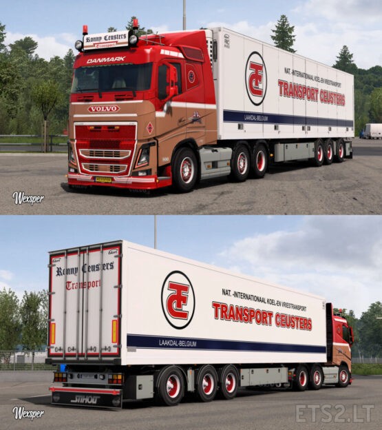 Volvo FH16 2012 Ronny Ceusters Skin Pack by Wexsper